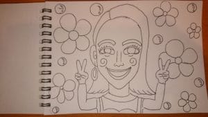 滝沢カレンイラストの描き方