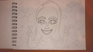 滝沢カレンイラストの描き方