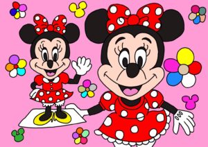 ミニーマウスのイラスト